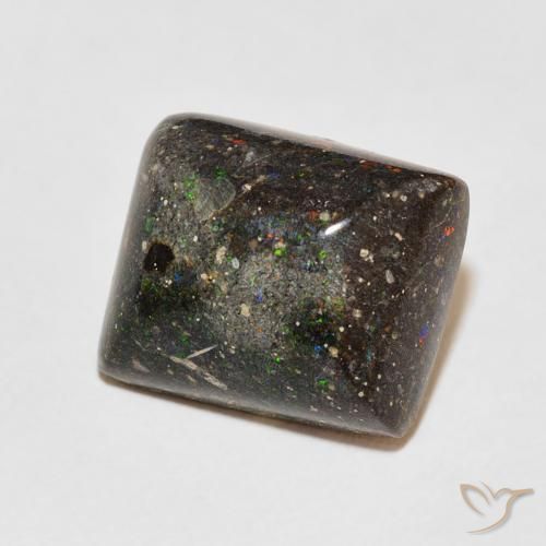 8.92 ct Multicolor Matrix Opal Stone, Natural Matrix Opal in Baguette Cabochon Shape for Sale