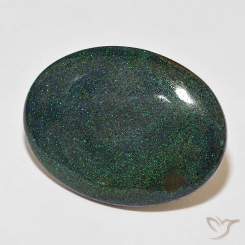 48.05 ct Multicolor Matrix Opal Stone, Natural Matrix Opal in Oval Cabochon Shape for Sale