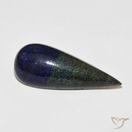 17.81 ct Multicolor Matrix Opal Stone, Natural Matrix Opal in Pear Cabochon Shape for Sale