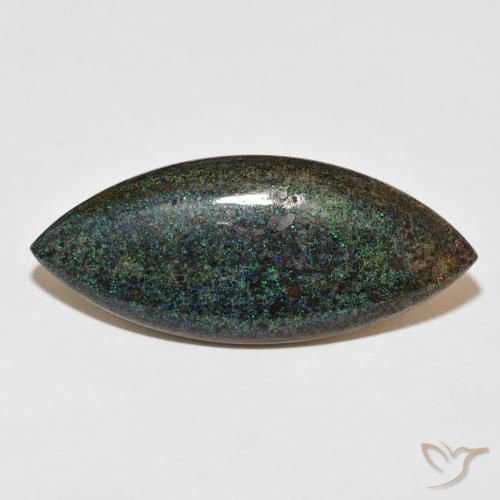 31.67ct Natural Multicolor Matrix Opal, Marquise, Opaque