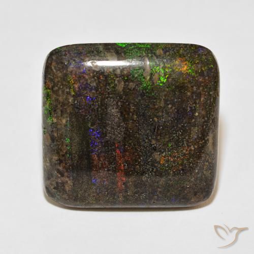 51.05ct Natural Multicolor Matrix Opal, Cushion, Opaque