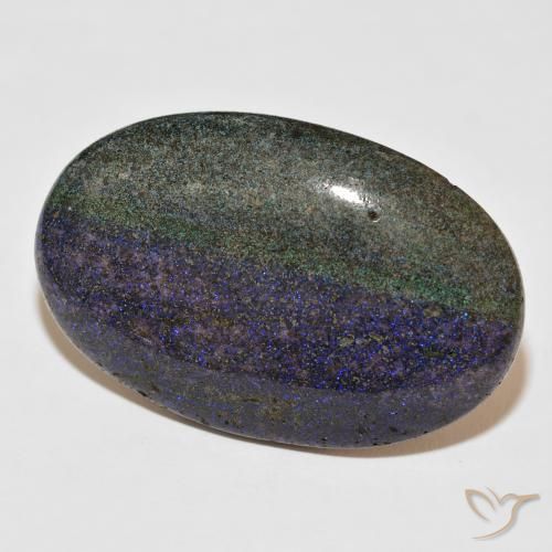 52.40 ct Multicolor Matrix Opal Stone, Natural Matrix Opal in Oval Cabochon Shape for Sale