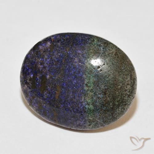 24.43 ct Multicolor Matrix Opal Stone, Natural Matrix Opal in Oval Cabochon Shape for Sale