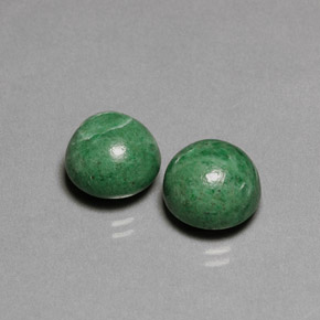 10.63 ct Green Maw-Sit-Sit Gemstone, Maw-Sit-Sit Gem in Round Cabochon Shape for Sale.