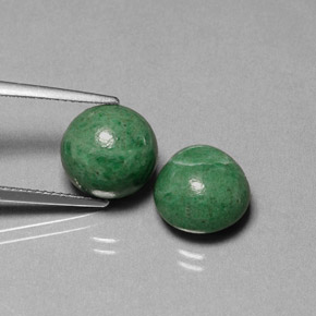 10.63 ct Green Maw-Sit-Sit Stone, Natural Maw-Sit-Sit in Round Cabochon Shape for Sale