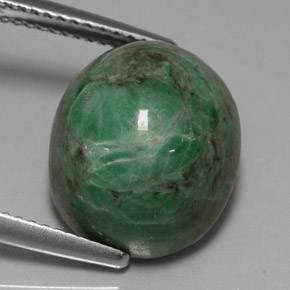 11.79 ct Green Maw-Sit-Sit Stone, Natural Maw-Sit-Sit in Oval Cabochon Shape for Sale