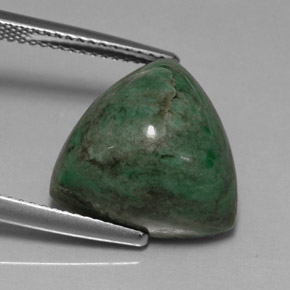 12.52 ct Green Maw-Sit-Sit Stone, Natural Maw-Sit-Sit in Trillion Cabochon Shape for Sale
