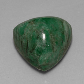 13.35 ct Green Maw-Sit-Sit Gemstone, Maw-Sit-Sit Gem in Trillion Cabochon Shape for Sale.