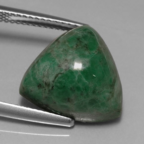 13.35 ct Green Maw-Sit-Sit Stone, Natural Maw-Sit-Sit in Trillion Cabochon Shape for Sale