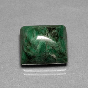 15.54 ct Green Maw-Sit-Sit Gemstone, Maw-Sit-Sit Gem in Baguette Cabochon Shape for Sale.