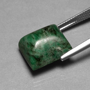 Maw-Sit-Sit Gemstone in 14.1 x 12.1 mm Size for Sale, Maw-Sit-Sit Stone in Green Color