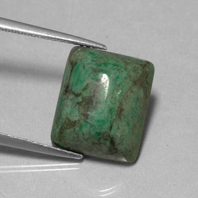 9.99 ct Green Maw-Sit-Sit Stone, Natural Maw-Sit-Sit in Baguette Cabochon Shape for Sale