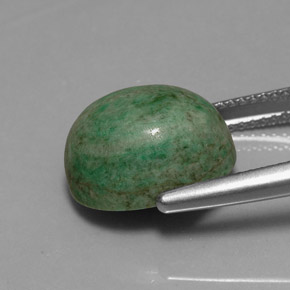 Maw-Sit-Sit Gemstone in 13.3 x 10.8 mm Size for Sale, Maw-Sit-Sit Stone in Green Color