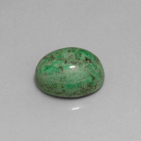 8.57 ct Green Maw-Sit-Sit Gemstone, Maw-Sit-Sit Gem in Oval Cabochon Shape for Sale.