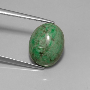 8.57 ct Green Maw-Sit-Sit Stone, Natural Maw-Sit-Sit in Oval Cabochon Shape for Sale