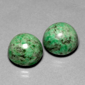 Maw-Sit-Sit Gemstone in 12 mm (calibrated) Size for Sale, Maw-Sit-Sit Stone in Green Color