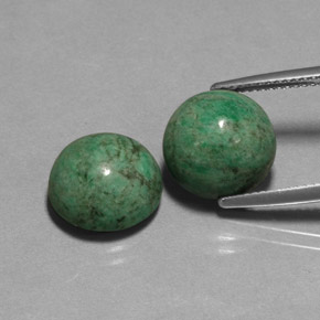 13.88 ct Green Maw-Sit-Sit Stone, Natural Maw-Sit-Sit in Round Cabochon Shape for Sale