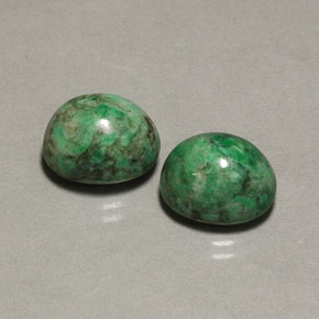 12.85 ct Green Maw-Sit-Sit Gemstone, Maw-Sit-Sit Gem in Oval Cabochon Shape for Sale.