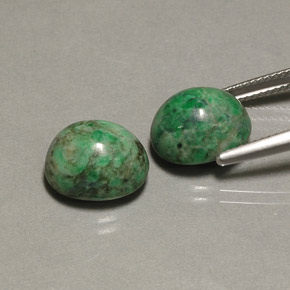 Maw-Sit-Sit Gemstone in 12 x 10 mm (calibrated) Size for Sale, Maw-Sit-Sit Stone in Green Color