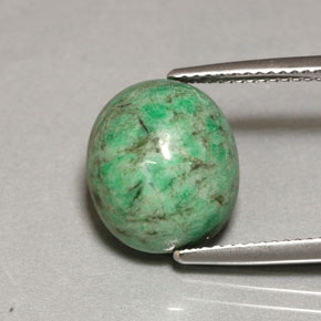 8.41 ct Green Maw-Sit-Sit Stone, Natural Maw-Sit-Sit in Oval Cabochon Shape for Sale