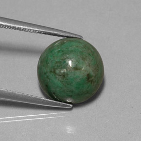 7.15 ct Green Maw-Sit-Sit Stone, Natural Maw-Sit-Sit in Round Cabochon Shape for Sale