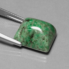 15.19 ct Green Maw-Sit-Sit Stone, Natural Maw-Sit-Sit in Baguette Cabochon Shape for Sale