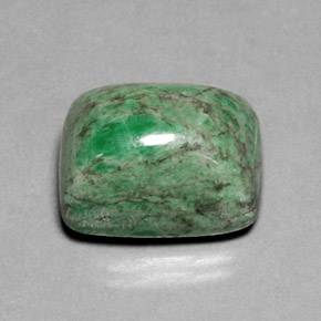 20.95 ct Green Maw-Sit-Sit Stone, Natural Maw-Sit-Sit in Cushion Cabochon Shape for Sale