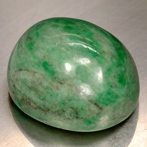 16.90 ct Green Maw-Sit-Sit Stone, Natural Maw-Sit-Sit in Oval Cabochon Shape for Sale