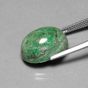 Maw-Sit-Sit Gemstone in 14.9 x 11.1 mm Size for Sale, Maw-Sit-Sit Stone in Green Color