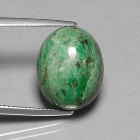 14.02 ct Green Maw-Sit-Sit Gemstone, Maw-Sit-Sit Gem in Oval Cabochon Shape for Sale.