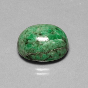 14.02 ct Green Maw-Sit-Sit Stone, Natural Maw-Sit-Sit in Oval Cabochon Shape for Sale