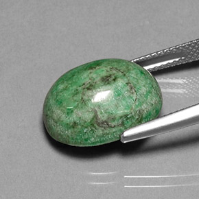 Maw-Sit-Sit Gemstone in 16.2 x 13.5 mm Size for Sale, Maw-Sit-Sit Stone in Green Color
