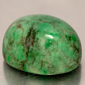 19.74 ct Green Maw-Sit-Sit Gemstone, Maw-Sit-Sit Gem in Oval Cabochon Shape for Sale.