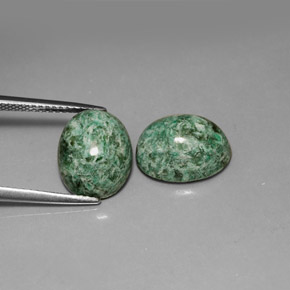 Maw-Sit-Sit Gemstone in 12 x 9.5 mm Size for Sale, Maw-Sit-Sit Stone in Green Color