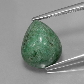 5.20 ct Green Maw-Sit-Sit Gemstone, Maw-Sit-Sit Gem in Pear Cabochon Shape for Sale.