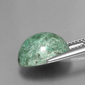 Maw-Sit-Sit Gemstone in 12.6 x 10.4 mm Size for Sale, Maw-Sit-Sit Stone in Green Color