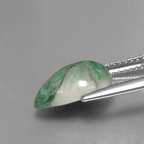 Maw-Sit-Sit Gemstone in 11.8 x 9.2 mm Size for Sale, Maw-Sit-Sit Stone in Green Color