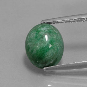 3.61 ct Green Maw-Sit-Sit Gemstone, Maw-Sit-Sit Gem in Heart Cabochon Shape for Sale.
