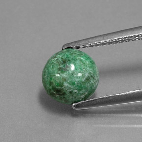 1.88 ct Green Maw-Sit-Sit Gemstone, Maw-Sit-Sit Gem in Round Cabochon Shape for Sale.