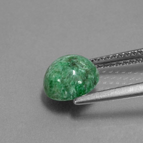 Maw-Sit-Sit Gemstone in 7.4 mm Size for Sale, Maw-Sit-Sit Stone in Green Color