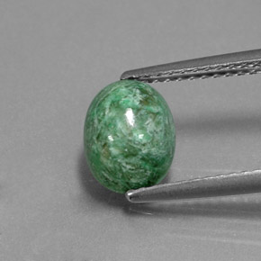 1.85 ct Green Maw-Sit-Sit Gemstone, Maw-Sit-Sit Gem in Oval Cabochon Shape for Sale.