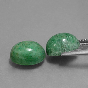 Maw-Sit-Sit Gemstone in 9.5 x 7.2 mm Size for Sale, Maw-Sit-Sit Stone in Green Color