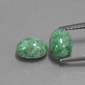 2.81 ct Green Maw-Sit-Sit Gemstone, Maw-Sit-Sit Gem in Oval Cabochon Shape for Sale.