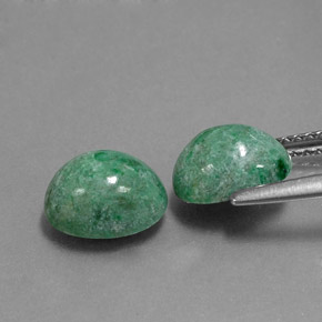 Maw-Sit-Sit Gemstone in 9 x 7 mm (calibrated) Size for Sale, Maw-Sit-Sit Stone in Green Color