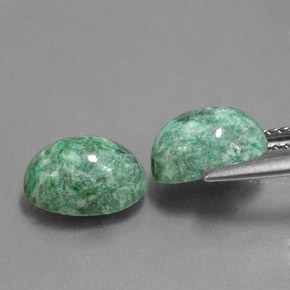 Maw-Sit-Sit Gemstone in 9.3 x 6.7 mm Size for Sale, Maw-Sit-Sit Stone in Green Color