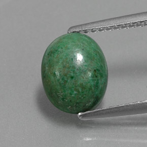 1.95 ct Green Maw-Sit-Sit Gemstone, Maw-Sit-Sit Gem in Oval Cabochon Shape for Sale.
