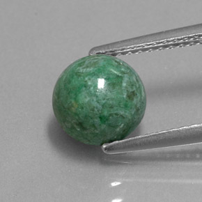 2.26 ct Green Maw-Sit-Sit Gemstone, Maw-Sit-Sit Gem in Round Cabochon Shape for Sale.