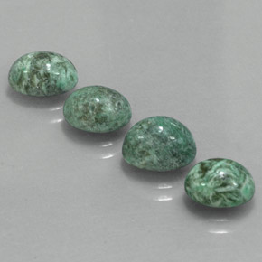 6.73 ct Green Maw-Sit-Sit Gemstone, Maw-Sit-Sit Gem in Oval Cabochon Shape for Sale.