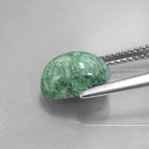 Maw-Sit-Sit Gemstone in 9.7 x 7.2 mm Size for Sale, Maw-Sit-Sit Stone in Green Color
