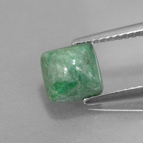2.13 ct Green Maw-Sit-Sit Gemstone, Maw-Sit-Sit Gem in Square Cabochon Shape for Sale.